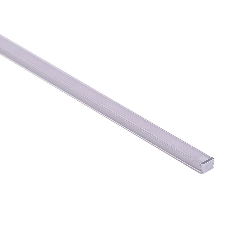 Buy Strip Light Profiles Australia Shallow Square Profile W10mm Silver - HV9693-1007
