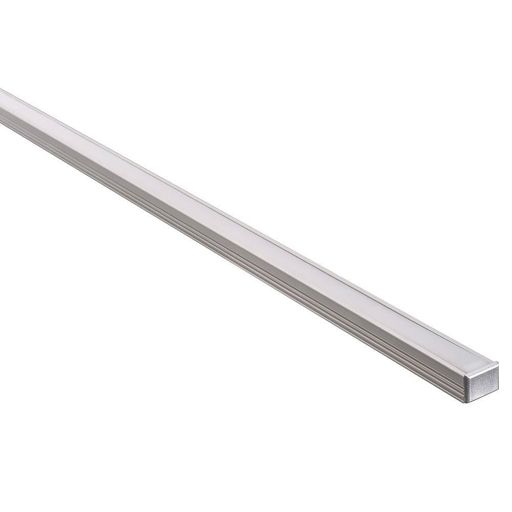 Buy Strip Light Profiles Australia Shallow Square Profile W16mm Silver - HV9693-1612