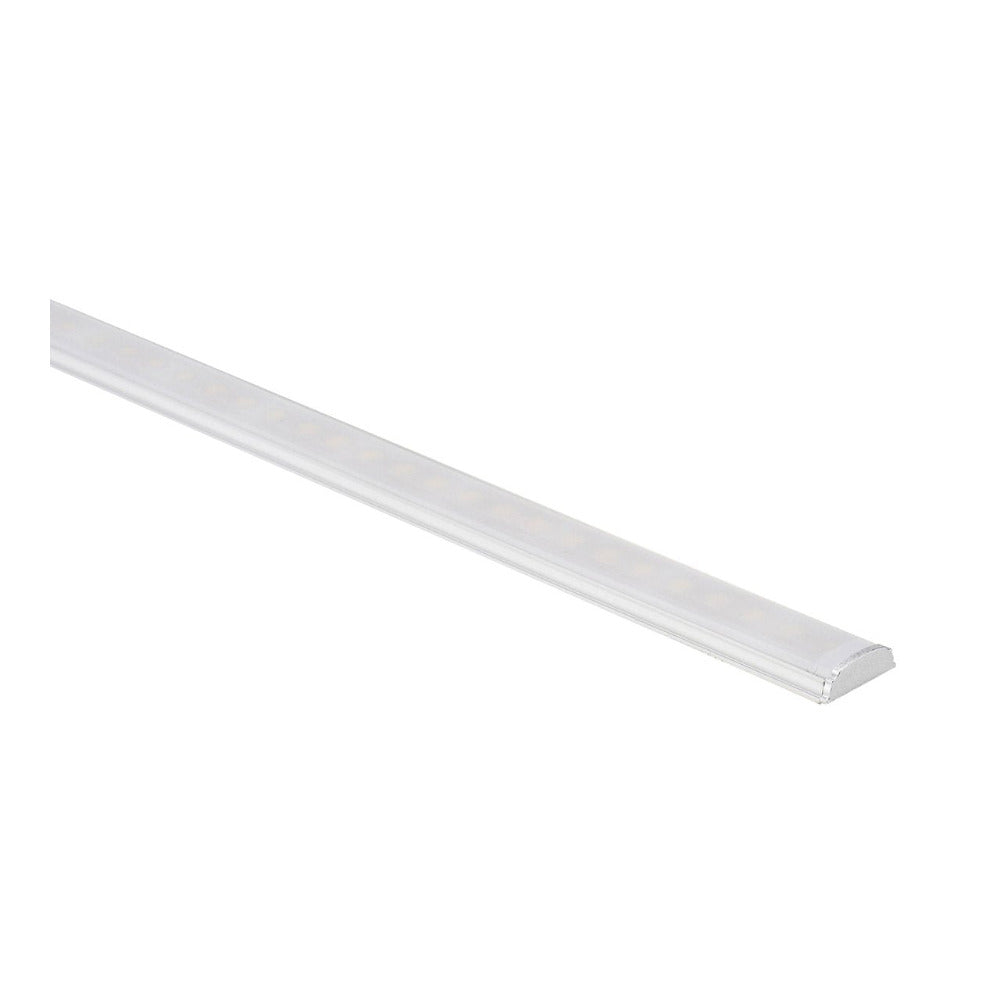 Buy Strip Light Profiles Australia Shallow Square Bendable Profile with Standard Diffuser 3 Metre Silver- HV9693-1806-3M