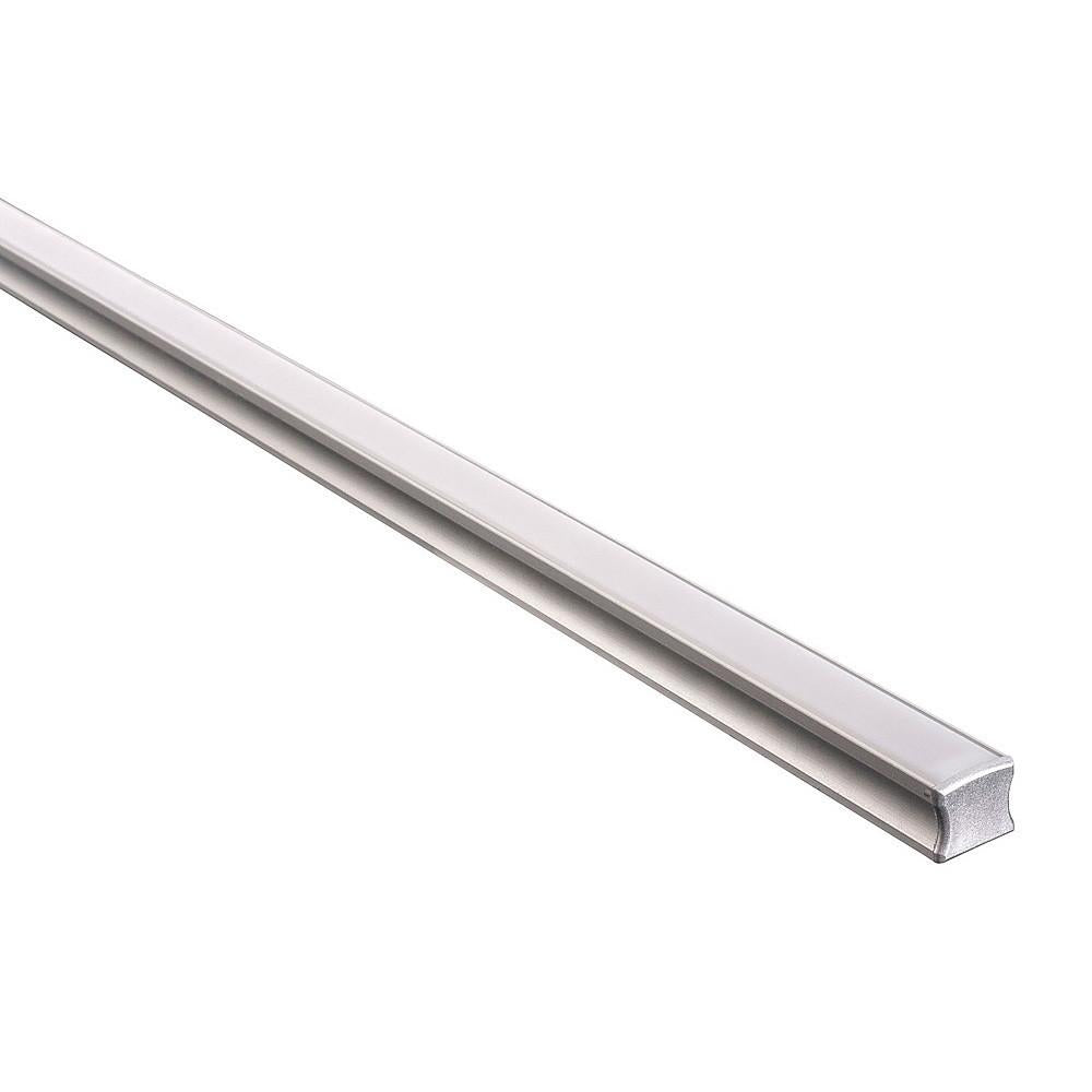Buy Strip Light Profiles Australia Strip Light Deep Square Profile L3000mm with Standard Diffuser Silver 3 Meter - HV9693-1815-3M