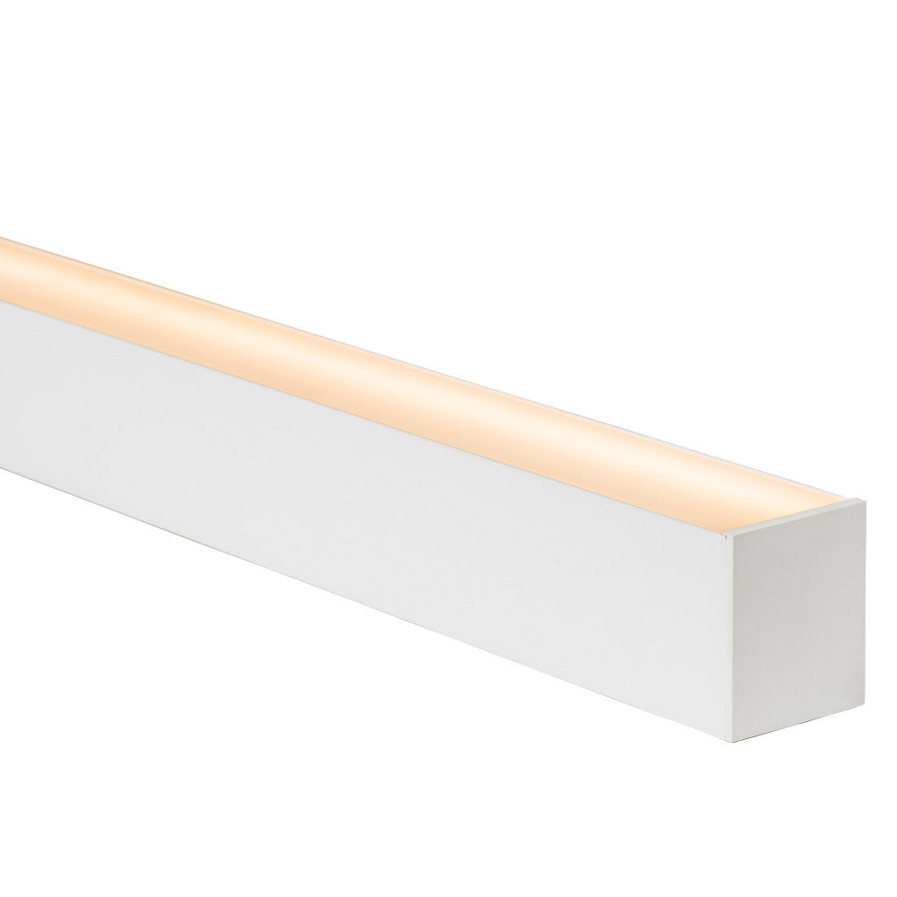 Buy Strip Light Profiles Australia Strip Light Large Deep Square Profile W60mm With Standard Diffuser White 3M - HV9693-6070-WHT-3M