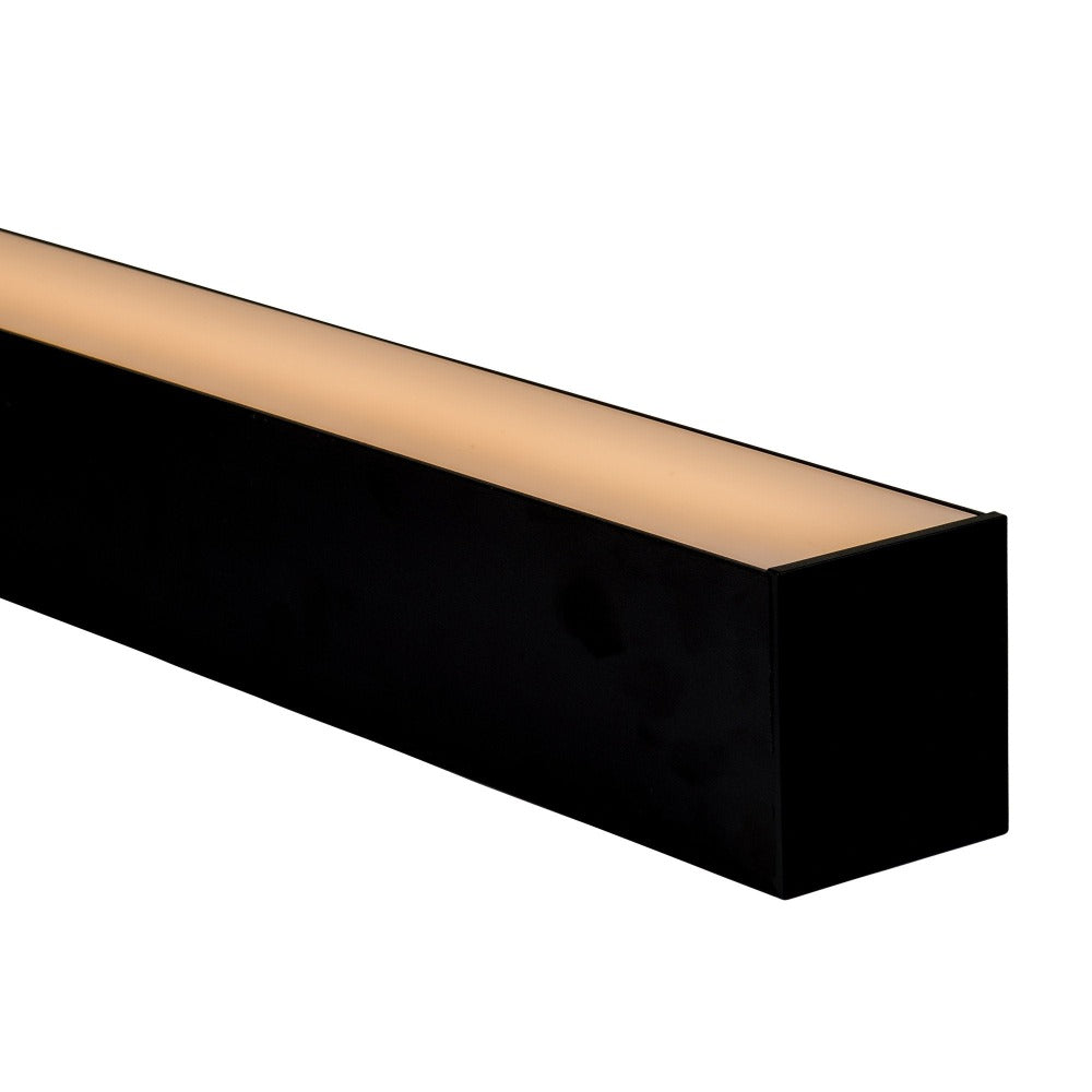 Buy Strip Light Profiles Australia Large Deep Square Profile W82mm Black - HV9693-8090-BLK