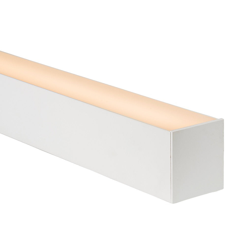 Buy Strip Light Profiles Australia Large Deep Square Profile W82mm White - HV9693-8090-WHT