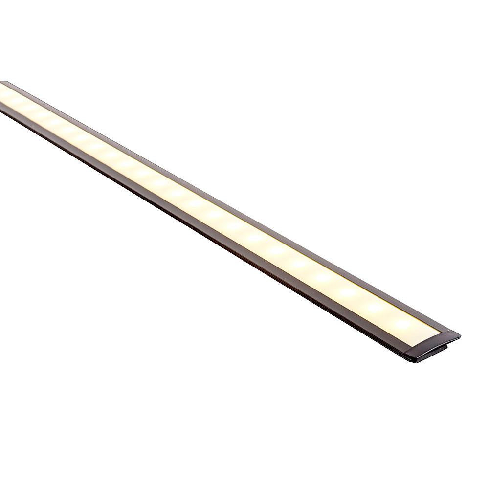 Buy Strip Light Profiles Australia Shallow Square Winged Profile W25mm Black - HV9695-2507-BLK