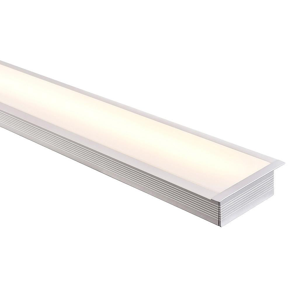 Buy Strip Light Profiles Australia Large Deep Square Winged Profile W100mm Silver - HV9695-9835