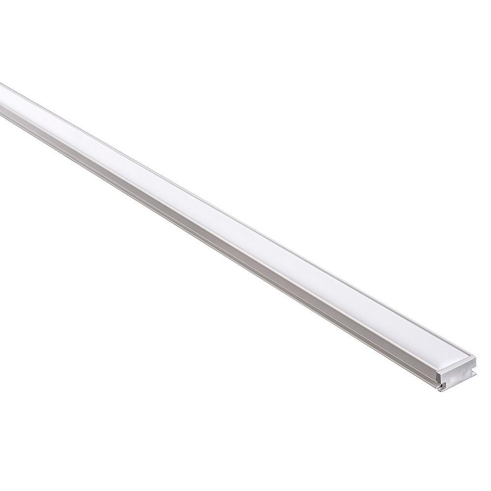 Buy Strip Light Profiles Australia Shallow Trafficable Profile W19mm Silver - HV9698-1908