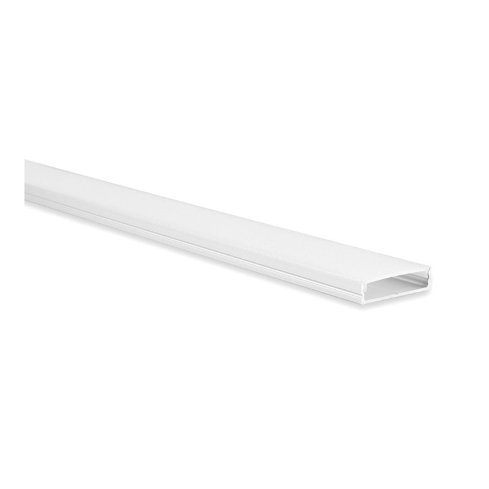 Buy Strip Light Profiles Australia Shallow Square Profile 2M Silver - HV9699-2707-2M