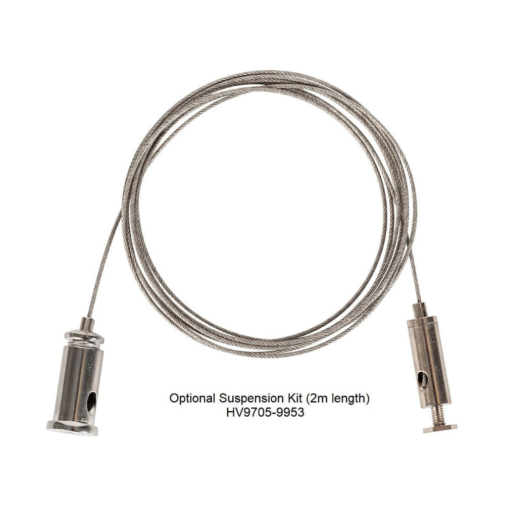 Buy Strip Light Profiles Australia Strip Light Large Deep Square Profile W60mm With Standard Diffuser Silver - HV9693-6070