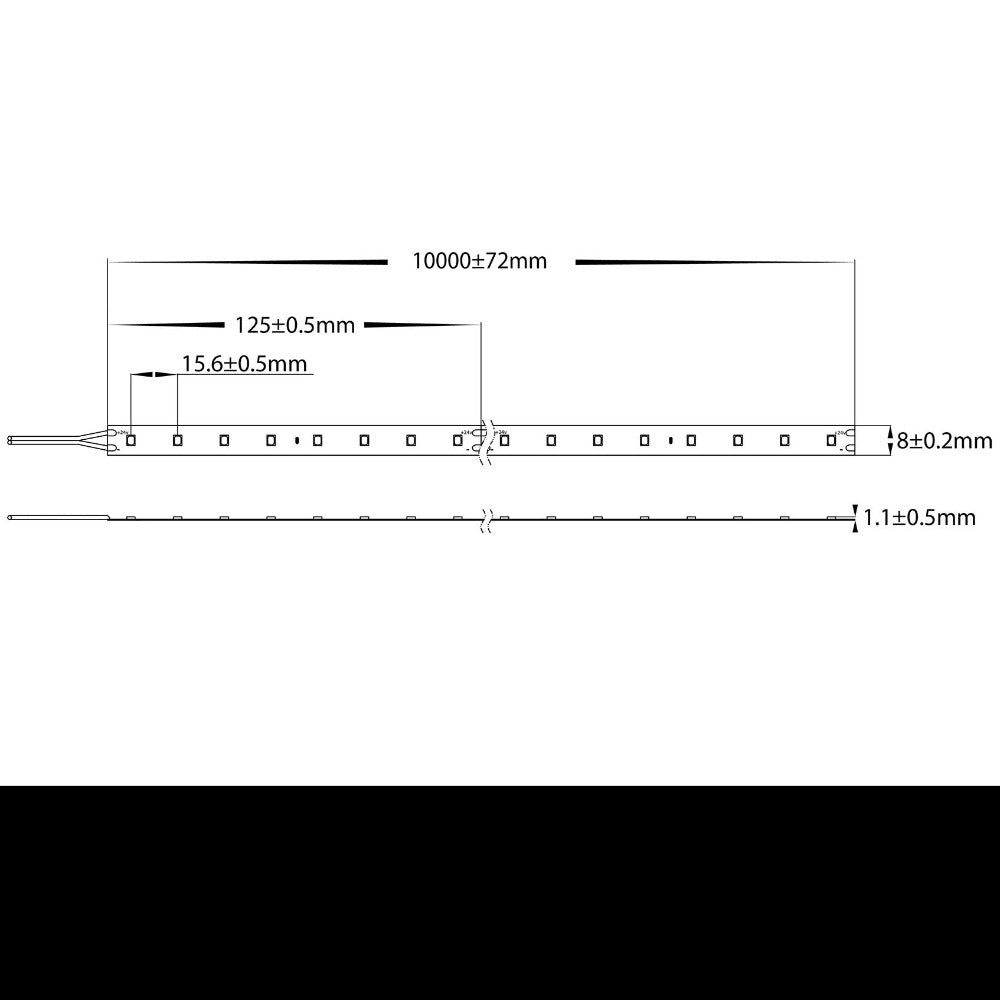 Buy LED Strip Lights Australia LED Strip Light 24V 4.8W IP20 3000K - HV9722-IP20-64-3K