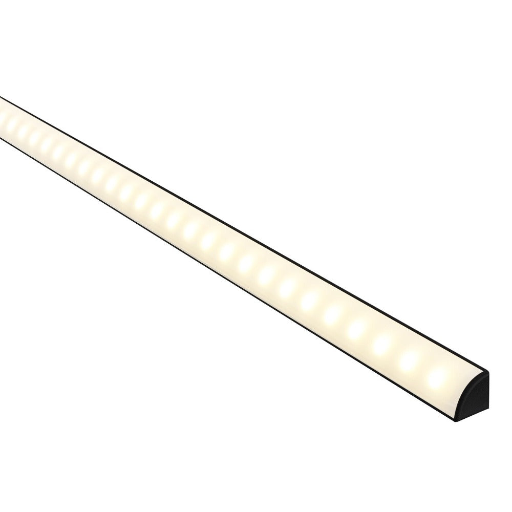 Buy Strip Light Profiles Australia Corner Profile W16mm Black - HV9691-1616-BLK
