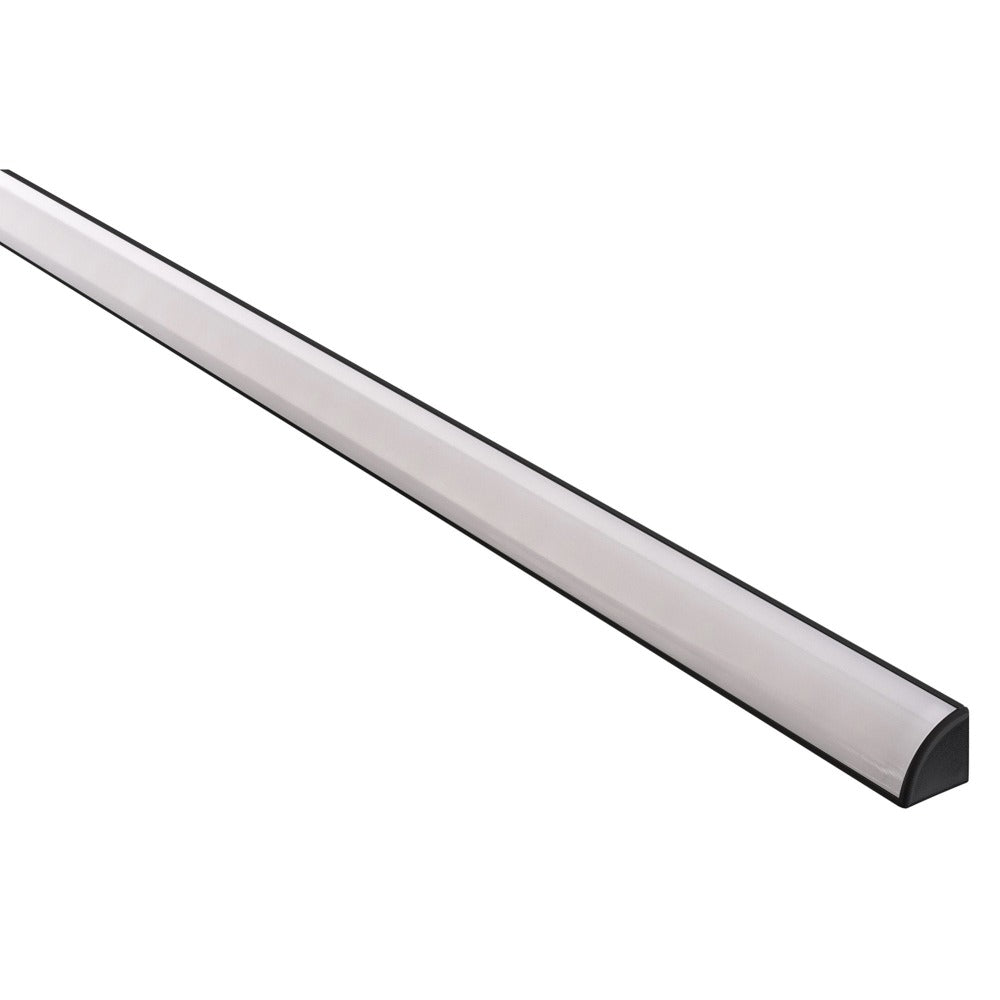 Buy Strip Light Profiles Australia Corner Profile W16mm 3M Black - HV9691-1616-BLK-3M