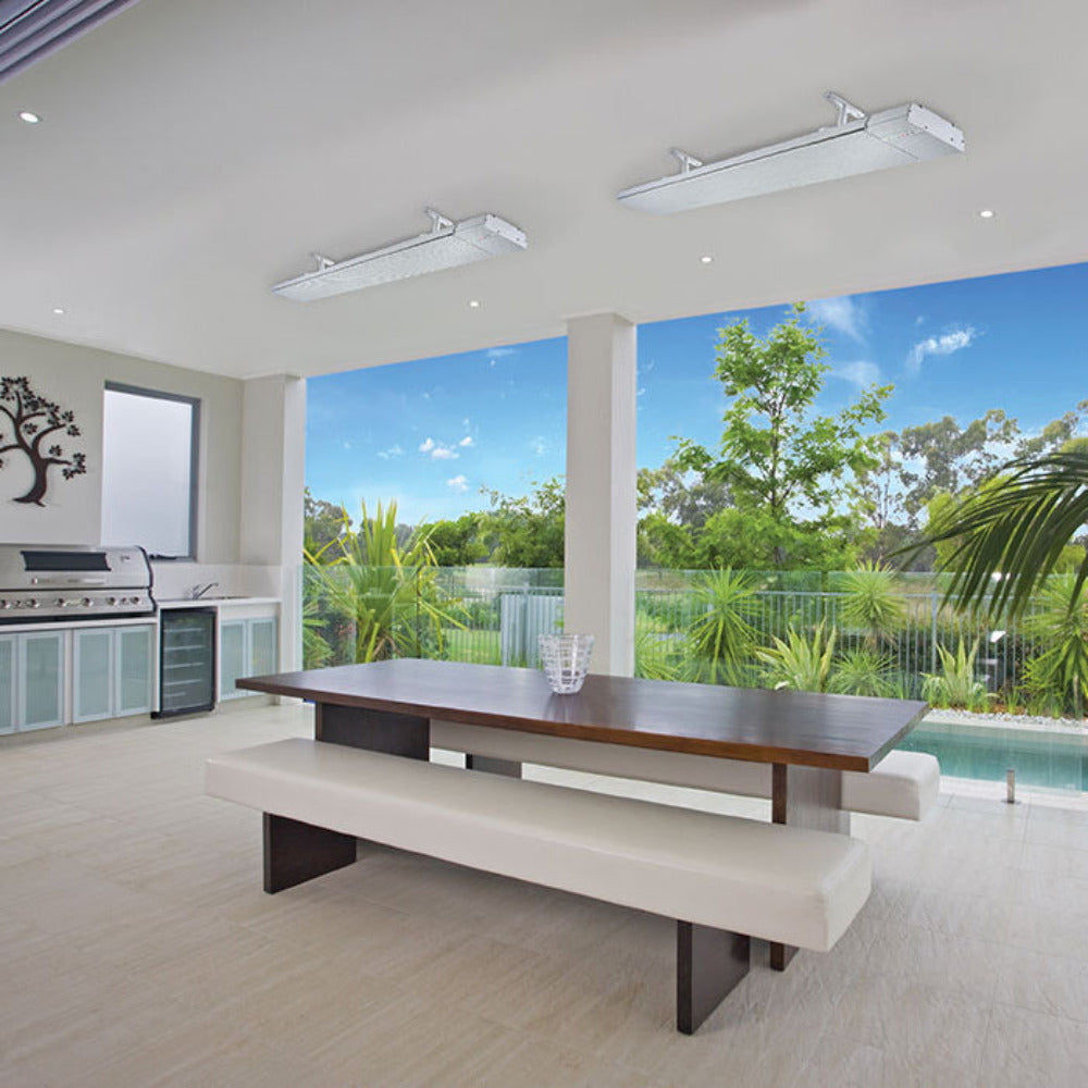 Buy Outdoor Heaters Australia Elegance Remote Control Electric Outdoor Heater 3200W White - THE3200R