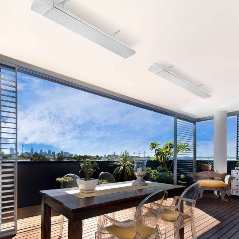 Buy Outdoor Heaters Australia Elegance Remote Control Electric Outdoor Heater 3200W White - THE3200R