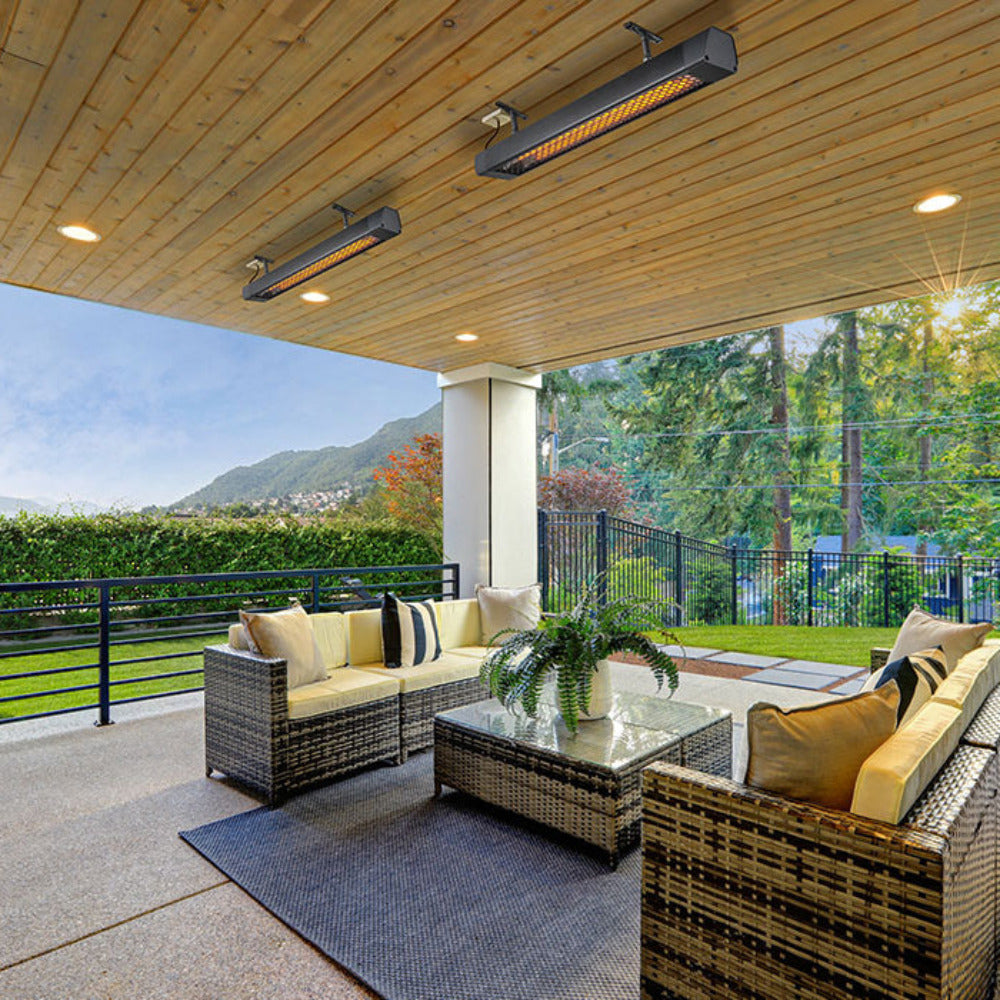 Buy Outdoor Heaters Australia Intense High Performance Electric Outdoor Heater 2200W Black - THY2200