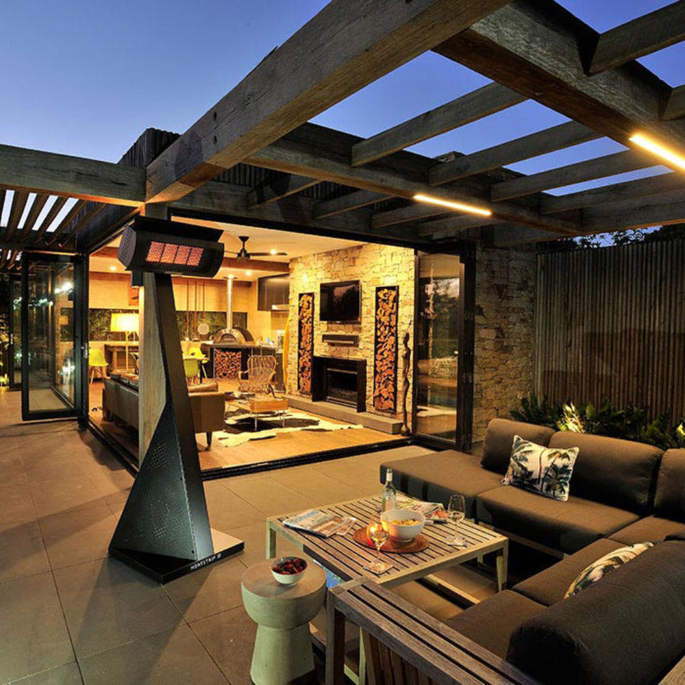 Buy Outdoor Heaters Australia Floor Outdoor Heater Portable LPG Gas Stainless Steel - TGH34PL-2