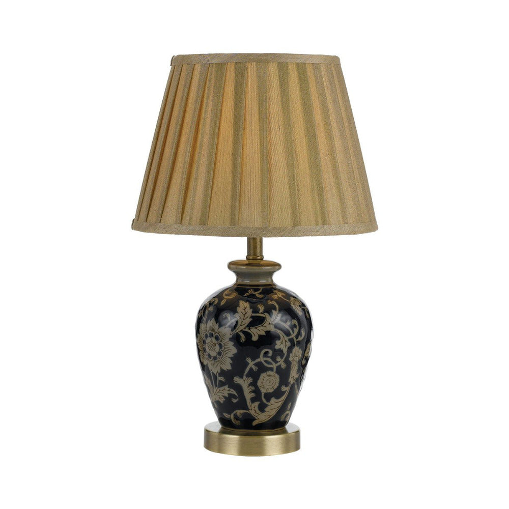 Amani 1 Light Table Lamp 250mm Blue, Gold - AMANI TL-BL+GD