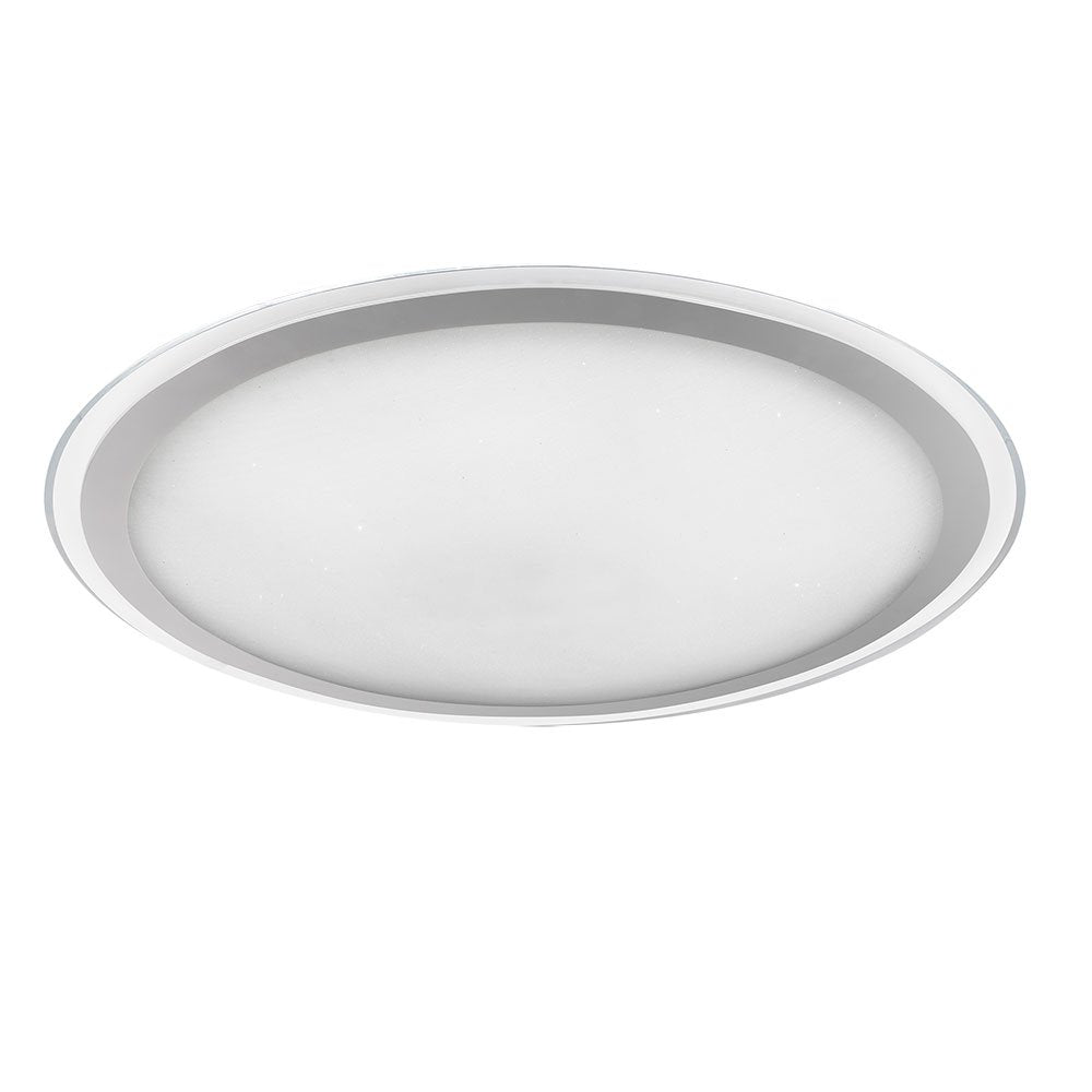 Buy LED Oyster Lights Australia Astrid LED Oyster Light Dim 80W Tri-Colour 800mm Silver - ASTRID 80XL.R-3C