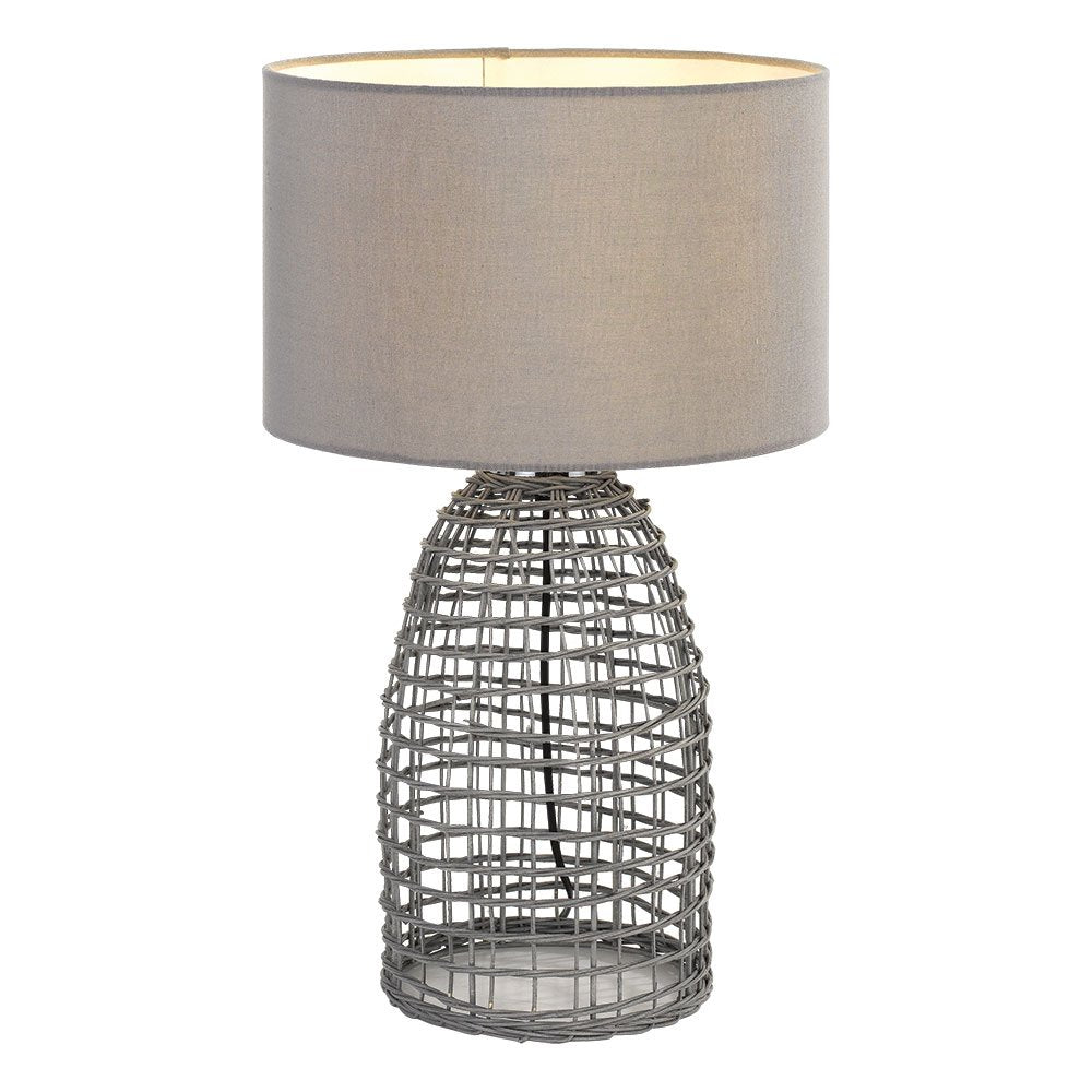 Buy Table Lamps Australia Bayz 1 Light Table Lamp 400mm Grey - BAYZ TL40-GY