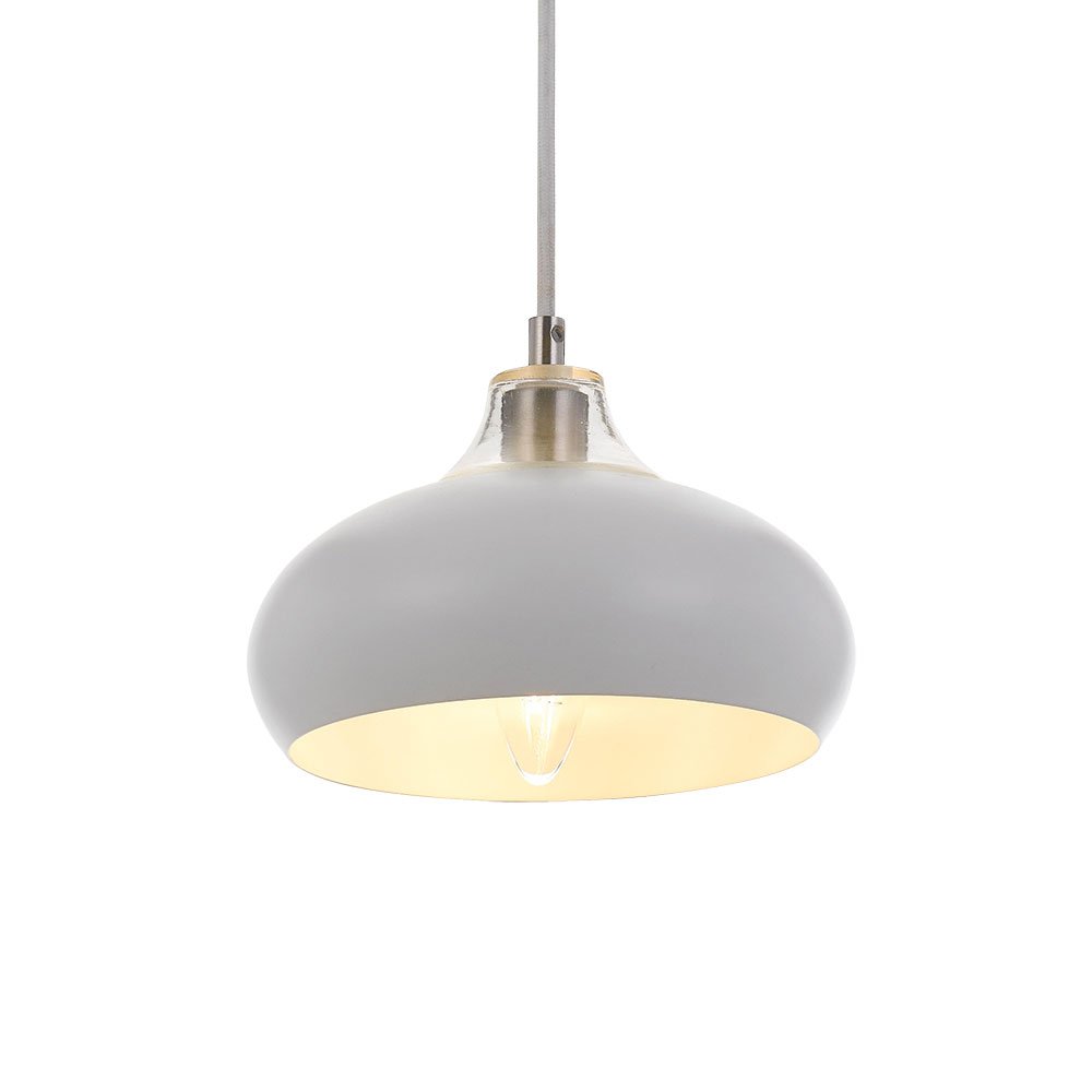 Buy Pendant Lights Australia Beck 1 Light Pendant 200mm White - BECK PE20-WH