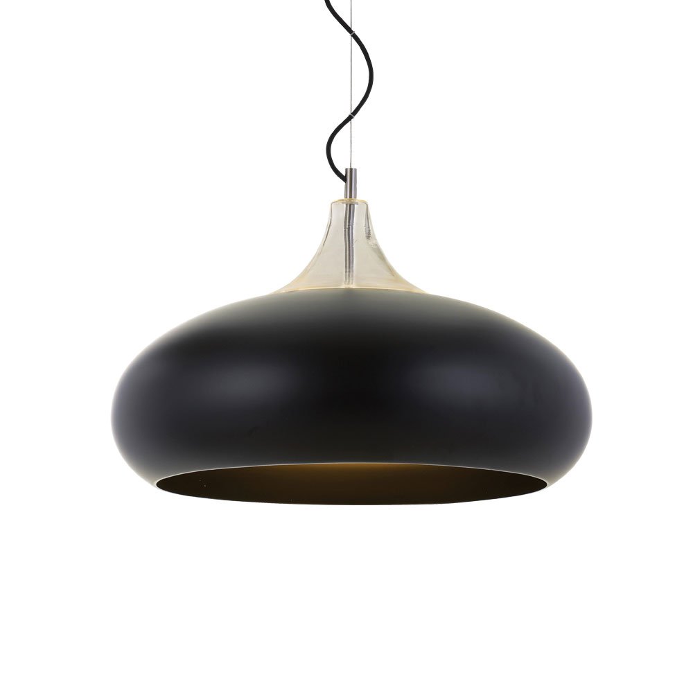 Buy Pendant lights australia - Beck 1 Light Pendant 400mm Black - BECK PE40-BK