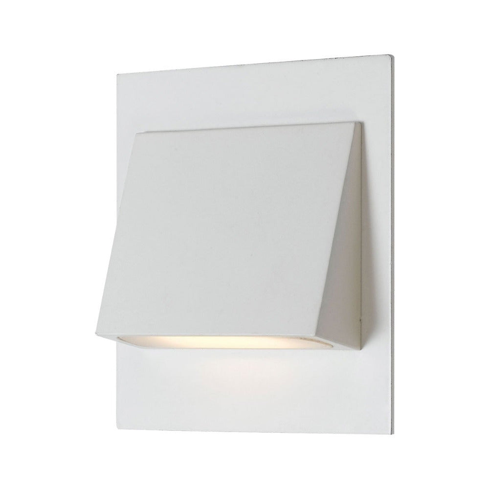 Brea Recessed Square Stair Light 3W LED 3000K White - BREA 3-WH83