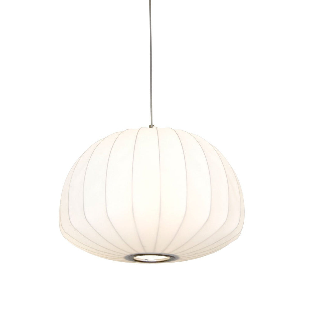 Buy Pendant lights australia - Coote 1 Light Pendant 500mm Nickel, White - COOTE PE50-WH