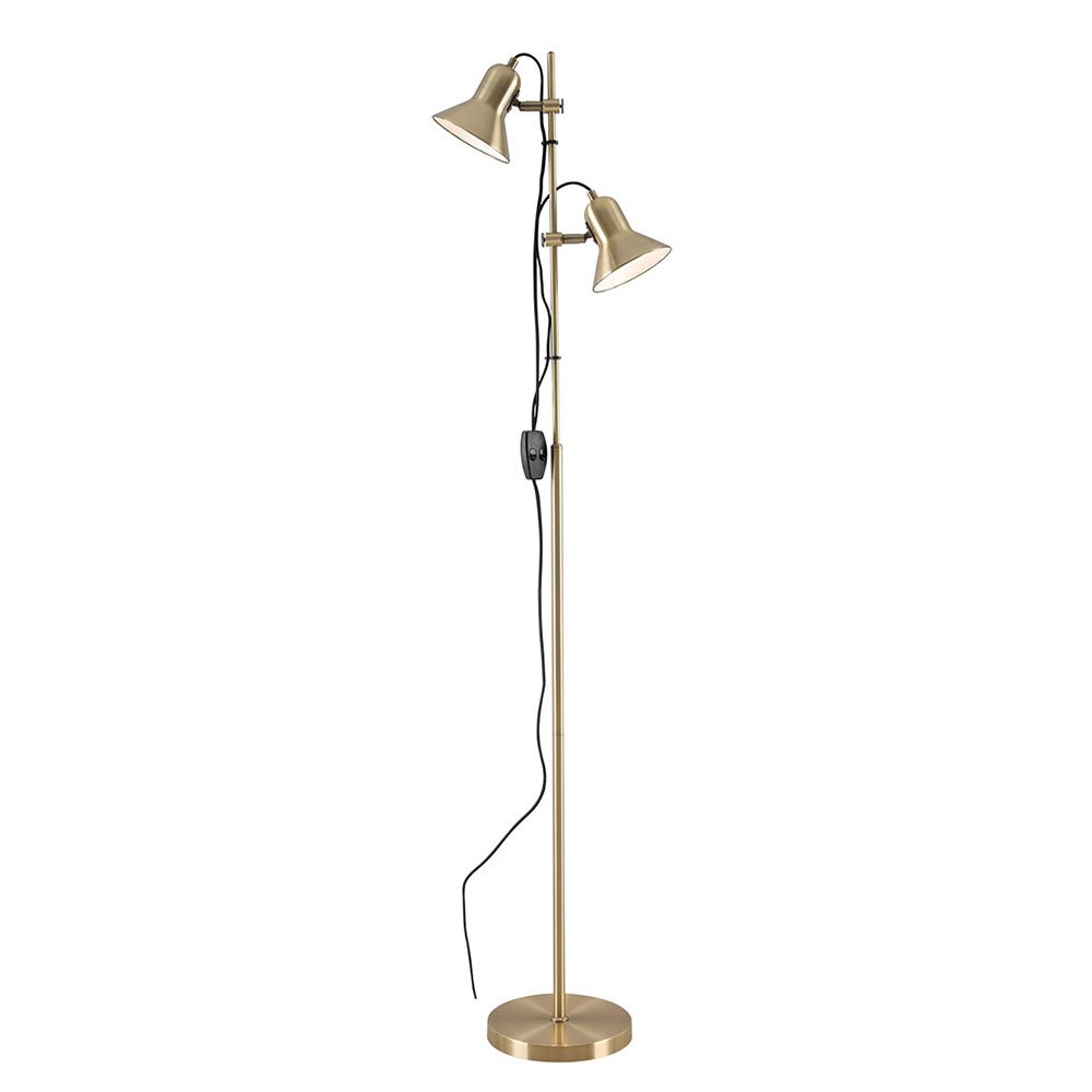 Corelli 2 Light Floor Lamp Antique Brass - CORELLI FL2-AB