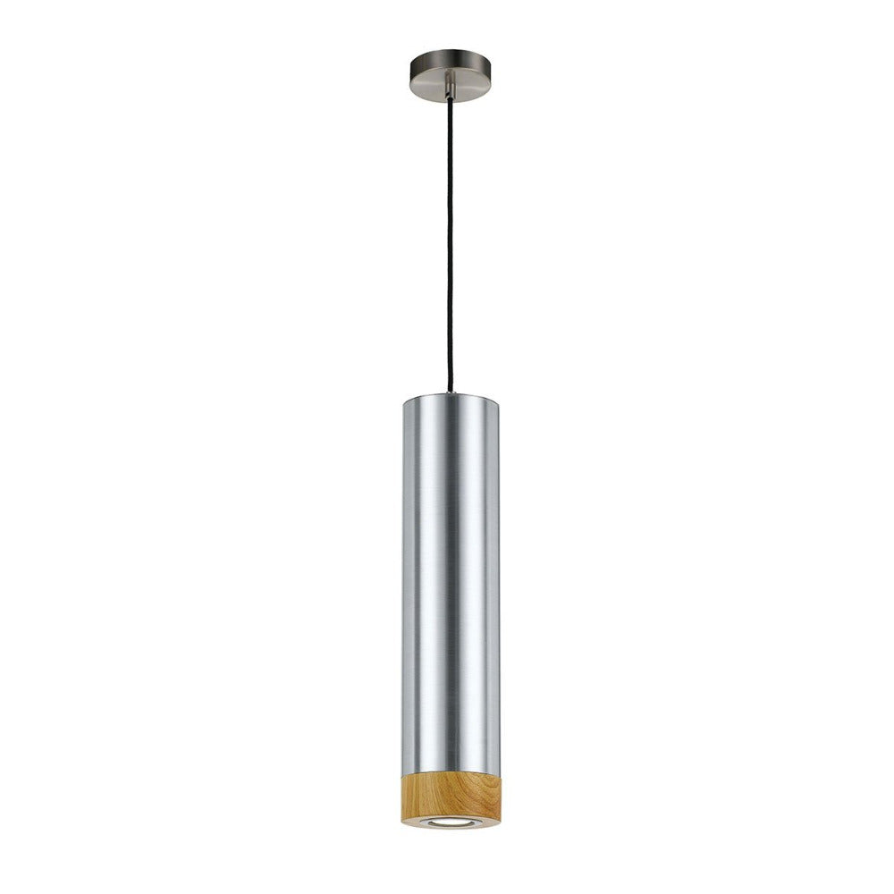 Buy Mini Pendants Australia Dakota 1 Light Pendant 120mm Aluminium, Oak - DAKOTA PE-AL+OK