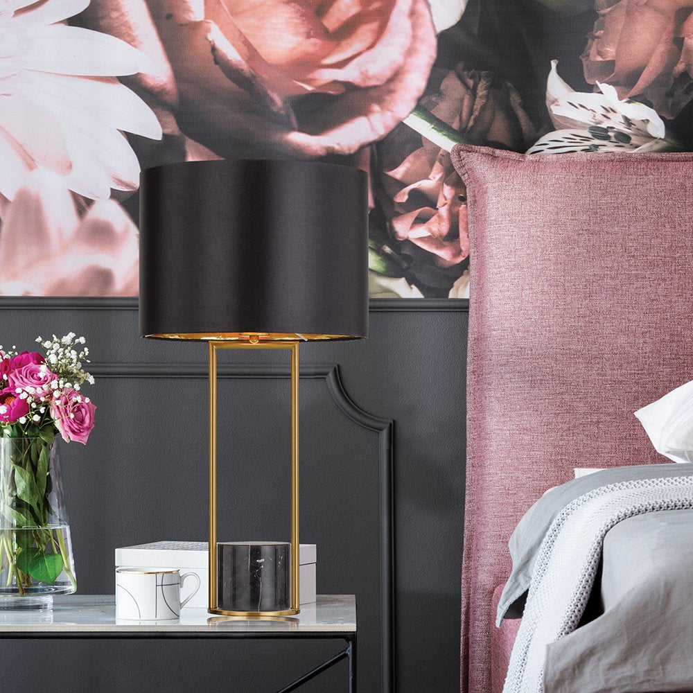 Buy Table Lamps Australia Desire 1 Light Table Lamp Black - DESIRE TL-BK+BK