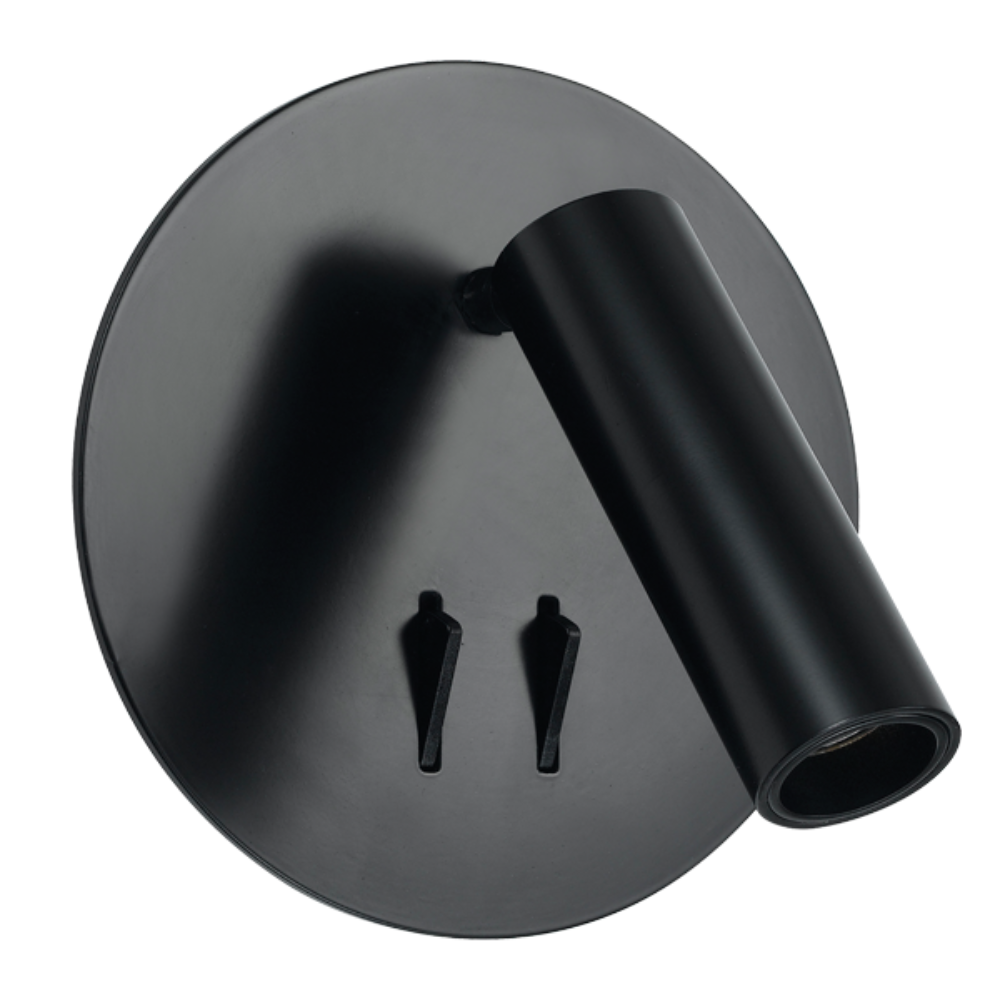 Buy Bedside Reading Lights Australia Esra Wall Lamp 2 LED 2 Switch 3000K Black - ESRA WB-BK