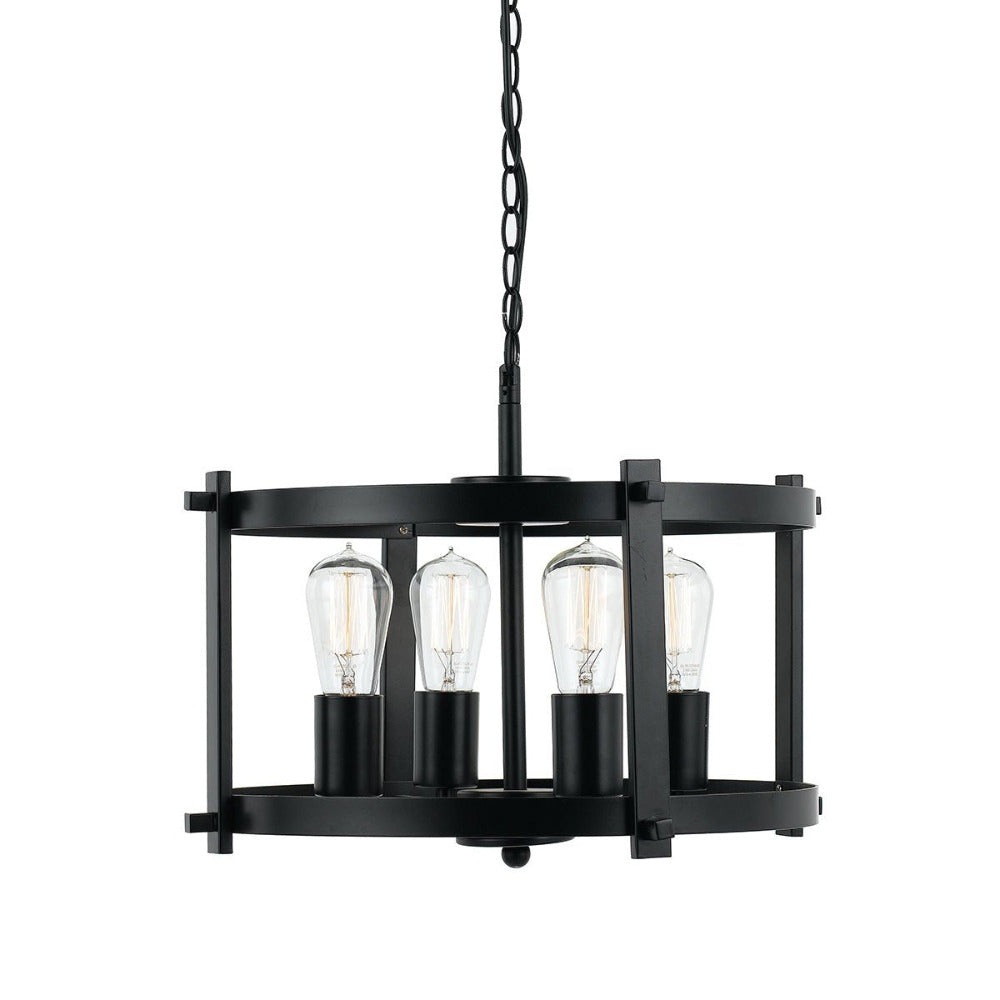 Buy Pendant Lights Australia Finley 4 Light Pendant Black Matt - FINLEY PE46-BK