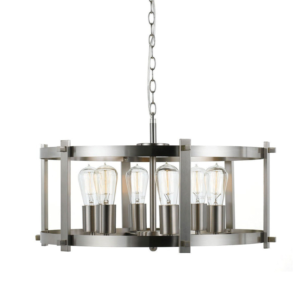 Buy Pendant Lights Australia Finley 6 Light Pendant Nickel Matt - FINLEY PE60-NK