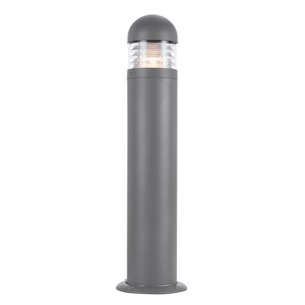 Harbor Bollard Light E27 With Louvre IP65 Silver - HARBOR EX.PTL-SL