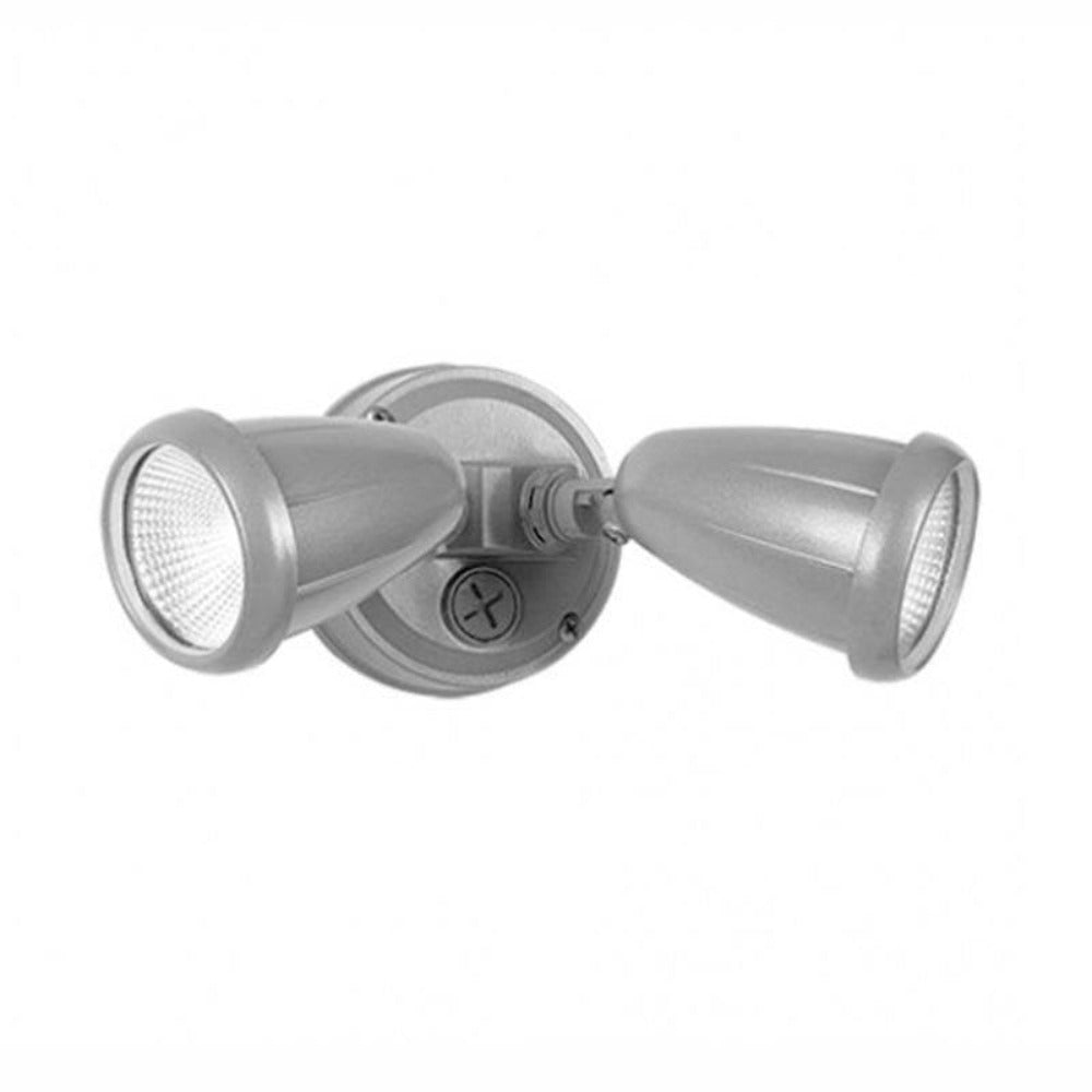 Buy Exterior Spotlights Australia Illume 2 Light Spotlight LED IP44 5000K Silver - ILLUME EX2-SL