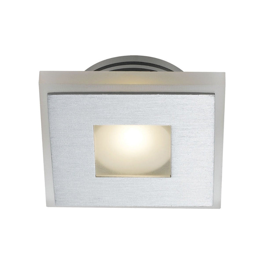 Lima LED Downlight/Stairs 3W Square 60mm 3000K Aluminium - LIMA 3S-AL83