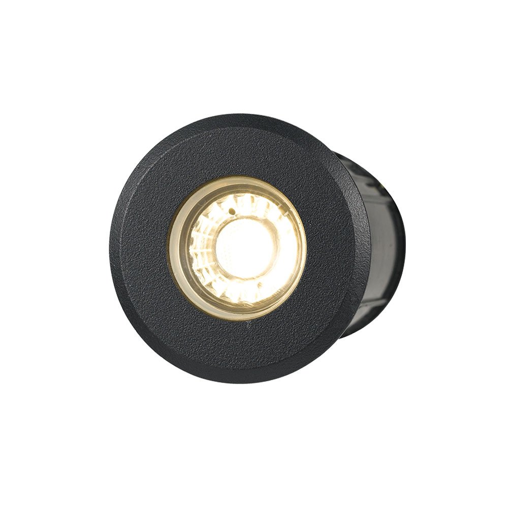 Luc LED Inground Light 3W Black Metal 3000K - LUC.G3-BK83-826