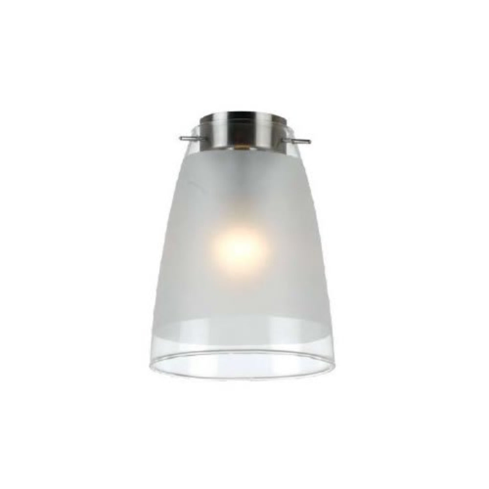 Buy DIY Batten Fix Lights Australia Lydia 1 Light Batten Fix Nickel & Clear, Frost - LYDIA.BF-FR
