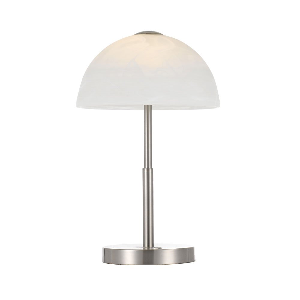 Buy Touch Lamps Australia Marla LED Table Lamp Touch Switch 3000K Nickel & White - MARLA TL-NK+WM