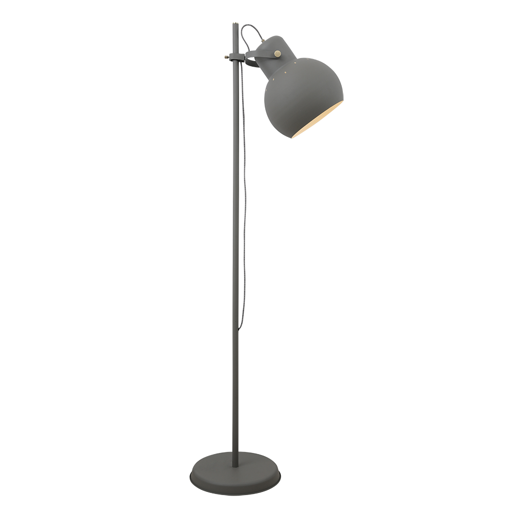 Buy Floor Lamps Australia Mento 1 Light Floor Lamp Grey, Antique Brass - MENTO FL-GYAB