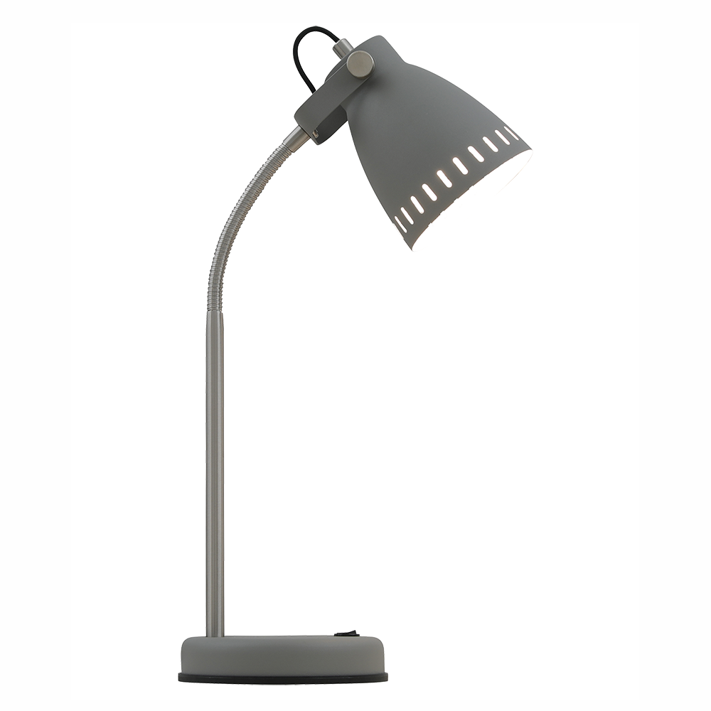 Buy Table Lamps Australia Nova 1 Light Table Lamp Grey, Nickel - NOVA TL-GY