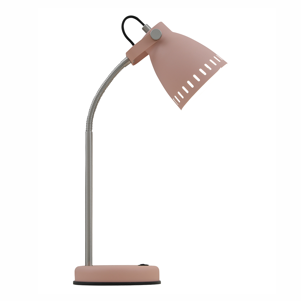 Buy Table Lamps Australia Nova 1 Light Table Lamp Pink, Nickel - NOVA TL-PK