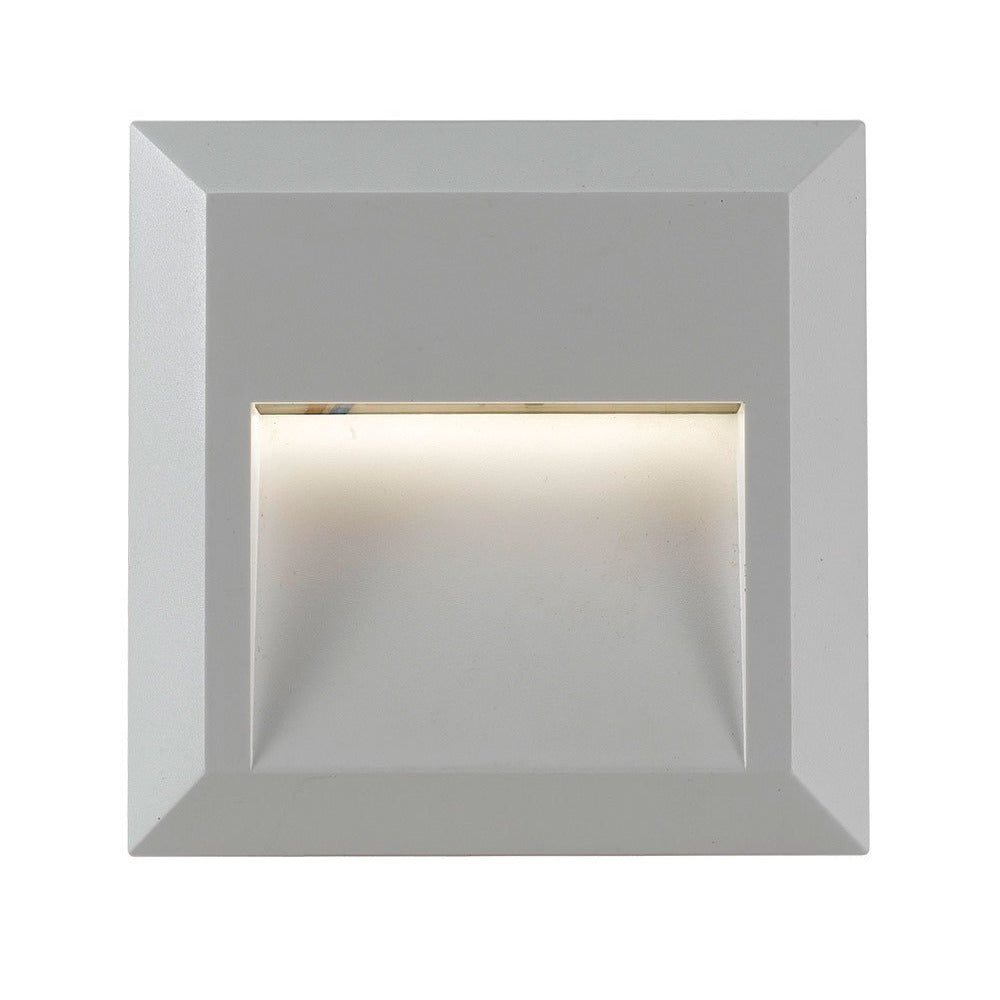 Buy Outdoor Step Lights Australia Prima Square LED Step Light 1W 4000K IP65 Silver - PRIMA EX.SQ-SL