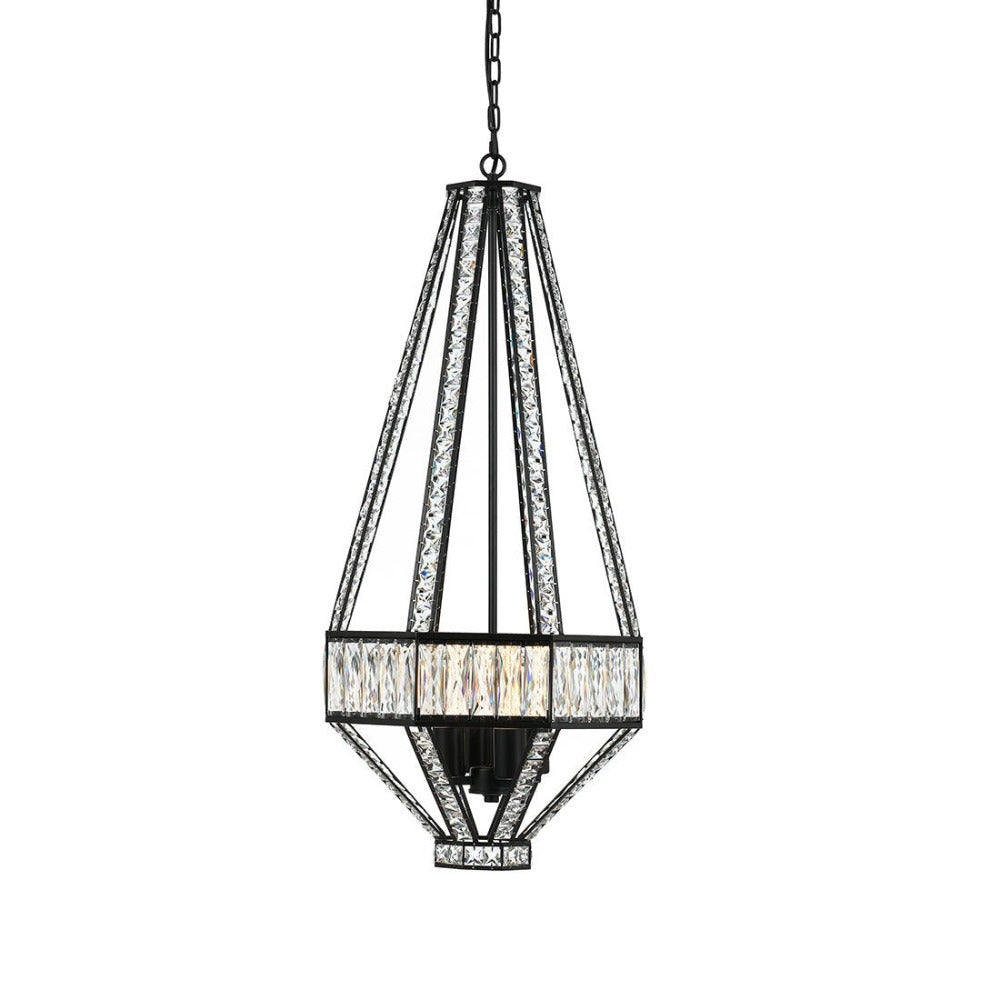 Buy Pendant lights australia - Zofio 4 Light Pendant 440mm Oil Bronze, Clear Crystals - ZOFIO PE44-OB+CL