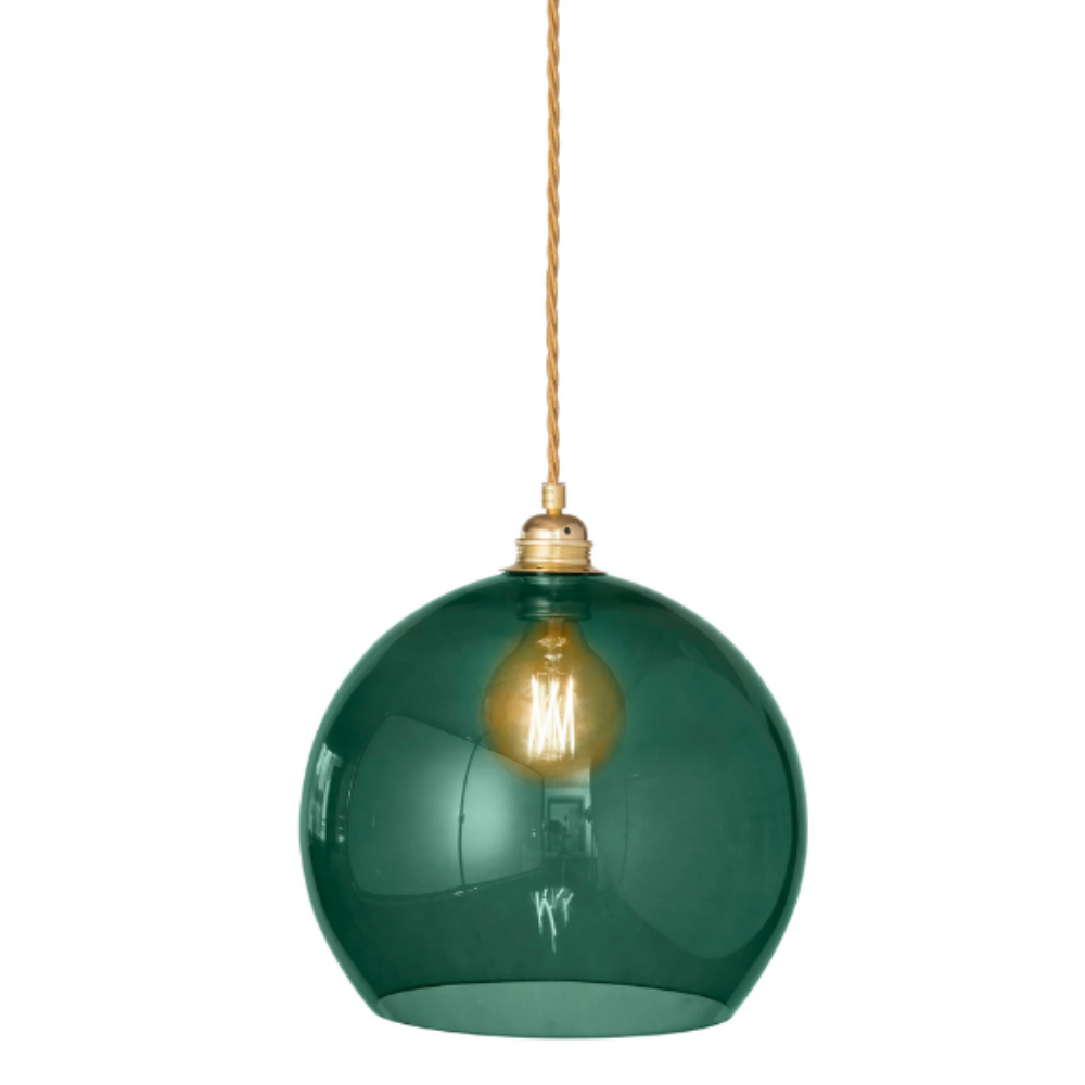 Buy Pendant Lights Australia Rowan Pendant Light W280mm Glass Matt Gold - LA101