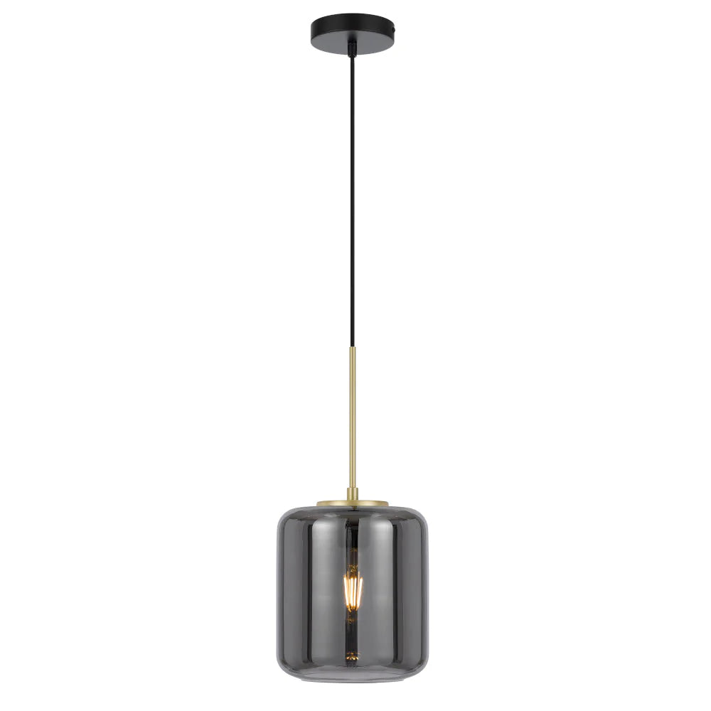 Buy Pendant Lights Australia Korova Pendant Lights 230mm Smoke Glass - KOROVA PES-BRSSM