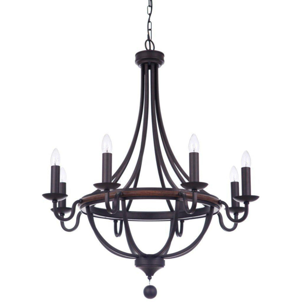 Buy Pendant Lights Australia Lakewood 8 Light Pendant Bronze - 1001295