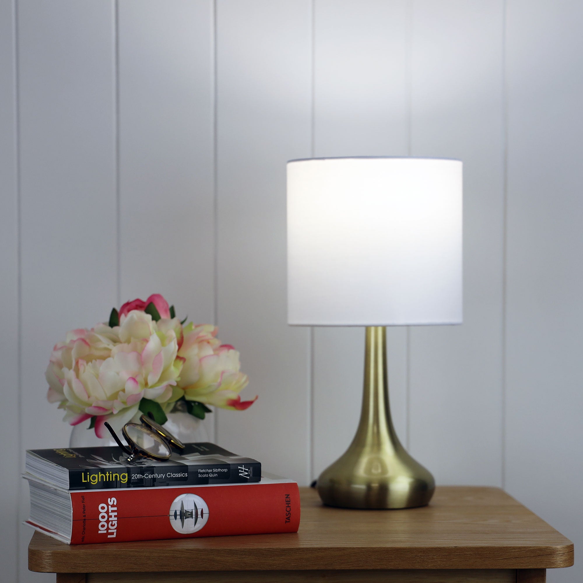Buy Table Lamps Australia Lola 1 Light Touch Table Lamp Antique Brass - LF9205AB
