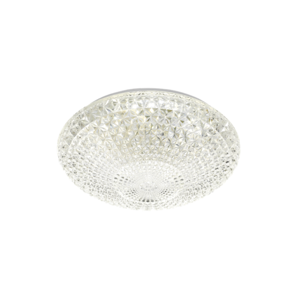 Buy LED Oyster Lights Australia Lilac LED Oyster Light 18W Clear Plastic TRI Colour - LILAC OY28-3C