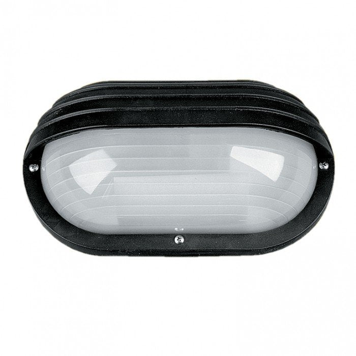 Buy Bunker Lights Australia Eyelid Oval Bunker Light Black Polycarbonate - LJ5003-BL