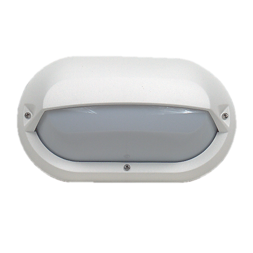 Eyelid LED Bunker Light White Polycarbonate 3000K - LJL6003-WH